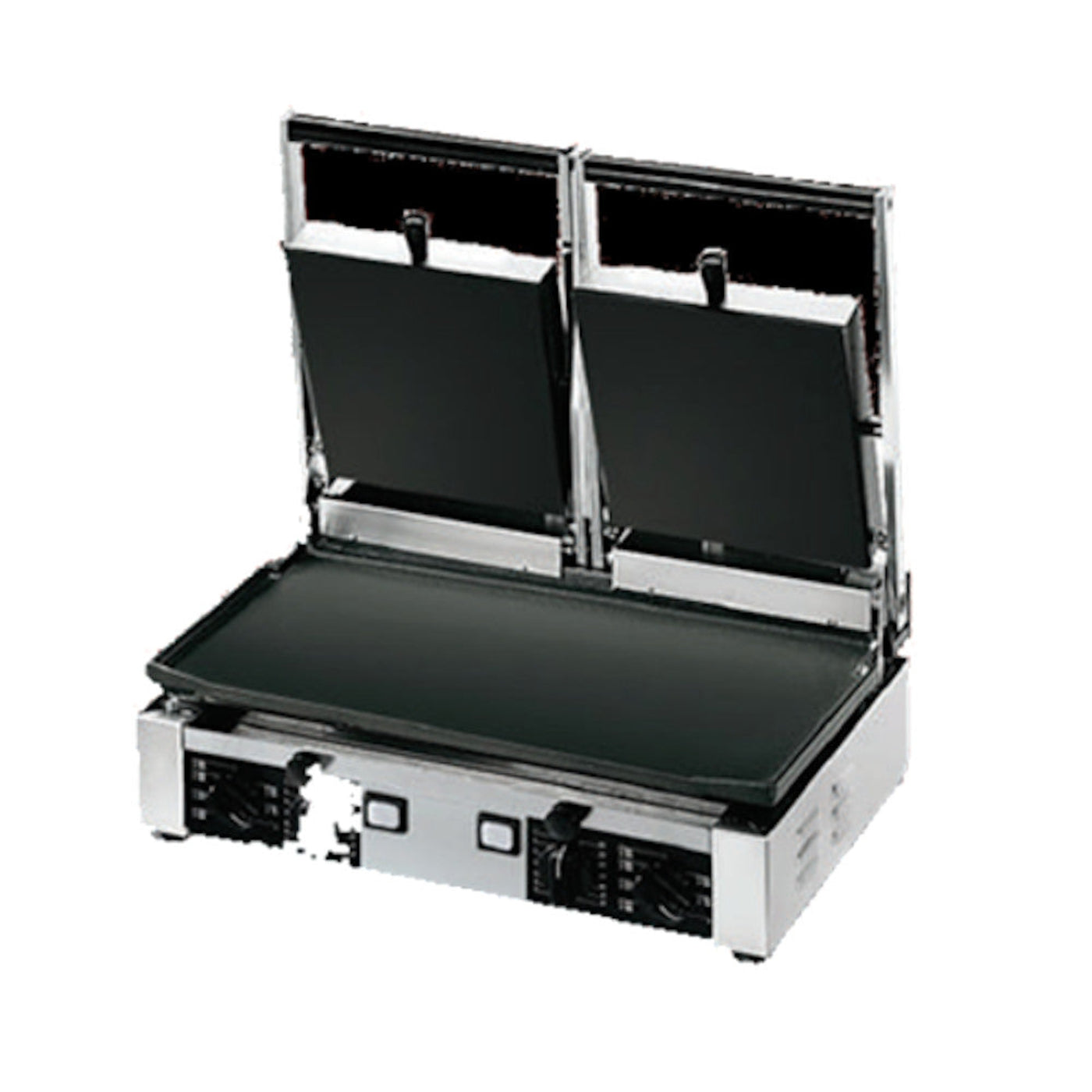 Univex PPRESS2F Double Countertop Panini Press with Smooth Cast Iron Plates - UVPPRESS2F