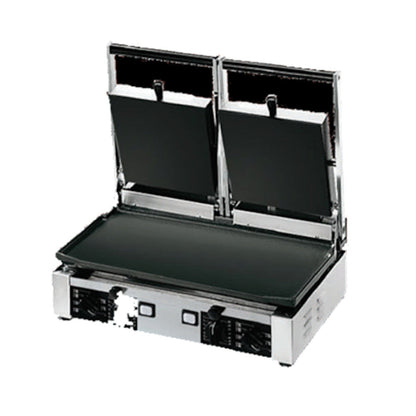 Univex PPRESS2F Double Countertop Panini Press with Smooth Cast Iron Plates - UVPPRESS2F