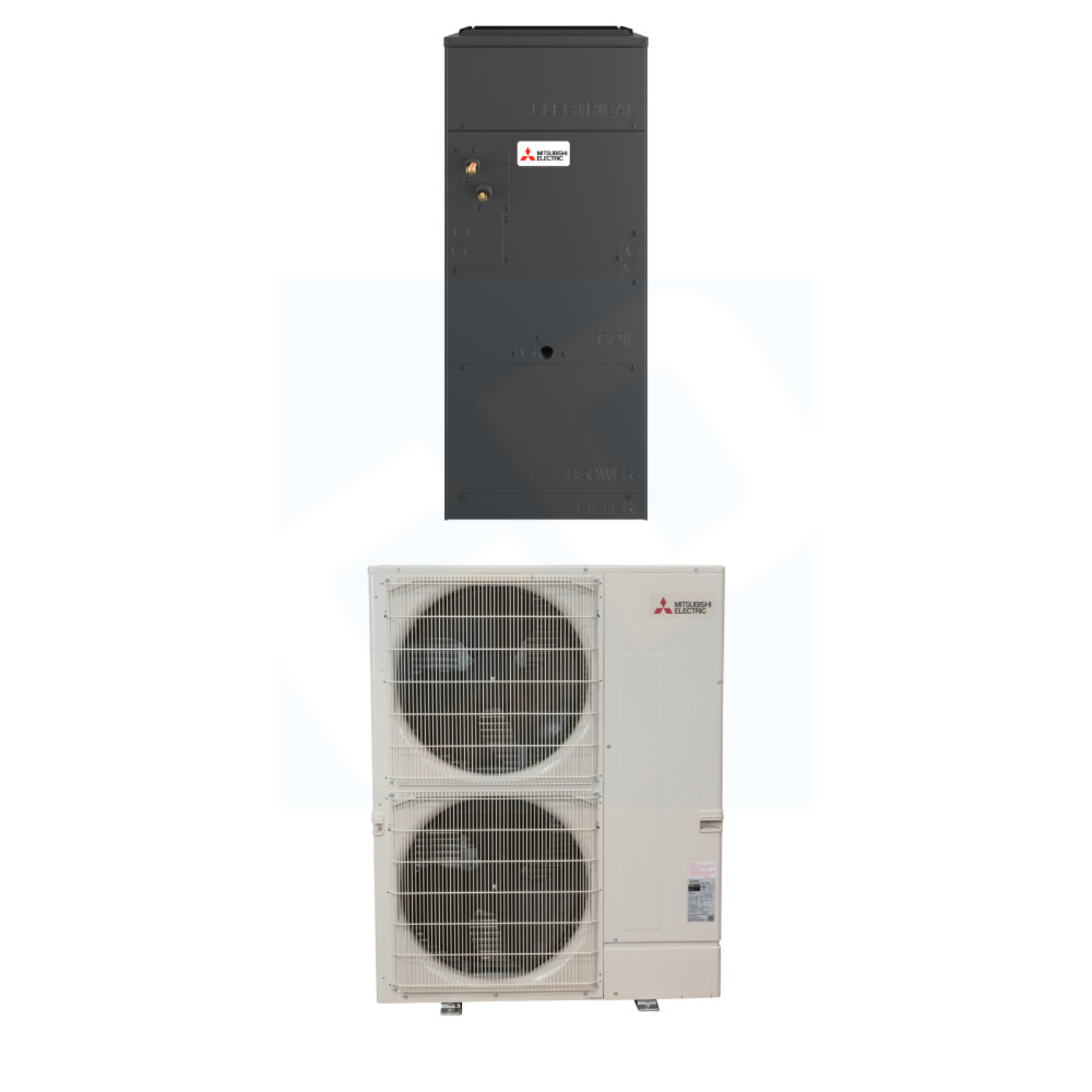 Mitsubishi PVA-AA42NL & PUY-AK42NL 42,000 BTU 19.1 SEER2 Multi-Position Air Handler Cooling Only System - R454B - PVAAA42NL/PUYAK42NL