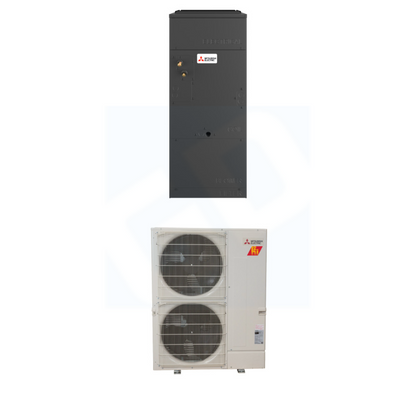 Mitsubishi PVA-AA36NL & PUY-AK36NL 36,000 BTU 19.5 SEER2 Multi-Position Air Handler Cooling Only System - R454B - PVAAA36NL/PUYAK36NL