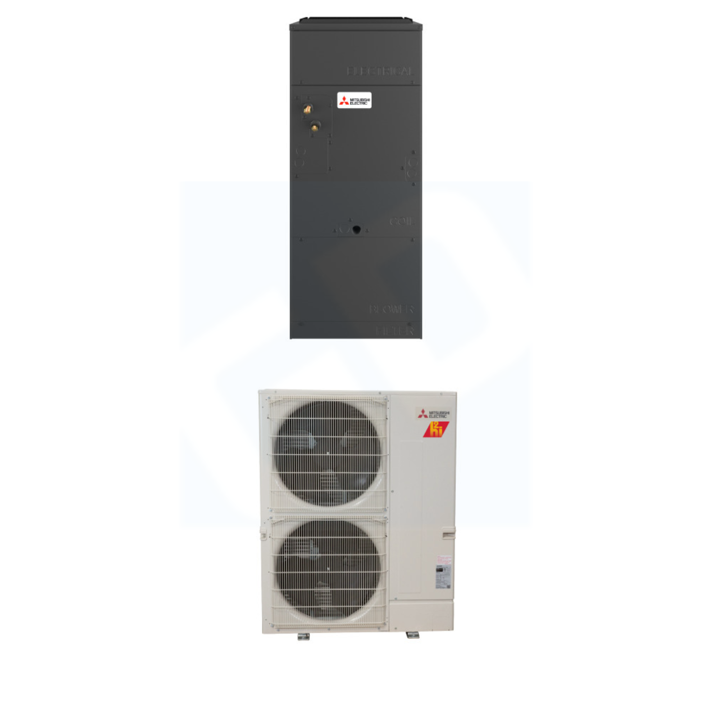 Mitsubishi PVA-AA48NL & PUZ-AK48NL 48,000 BTU 18.1 SEER2 Multi-Position Air Handler Hyper Heat System - R454B - PVAAA48NL/PUZAK48NL