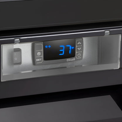 Maxx Cold V-Series Double Glass Door Merchandiser Refrigerator, in Black - MVMR48B