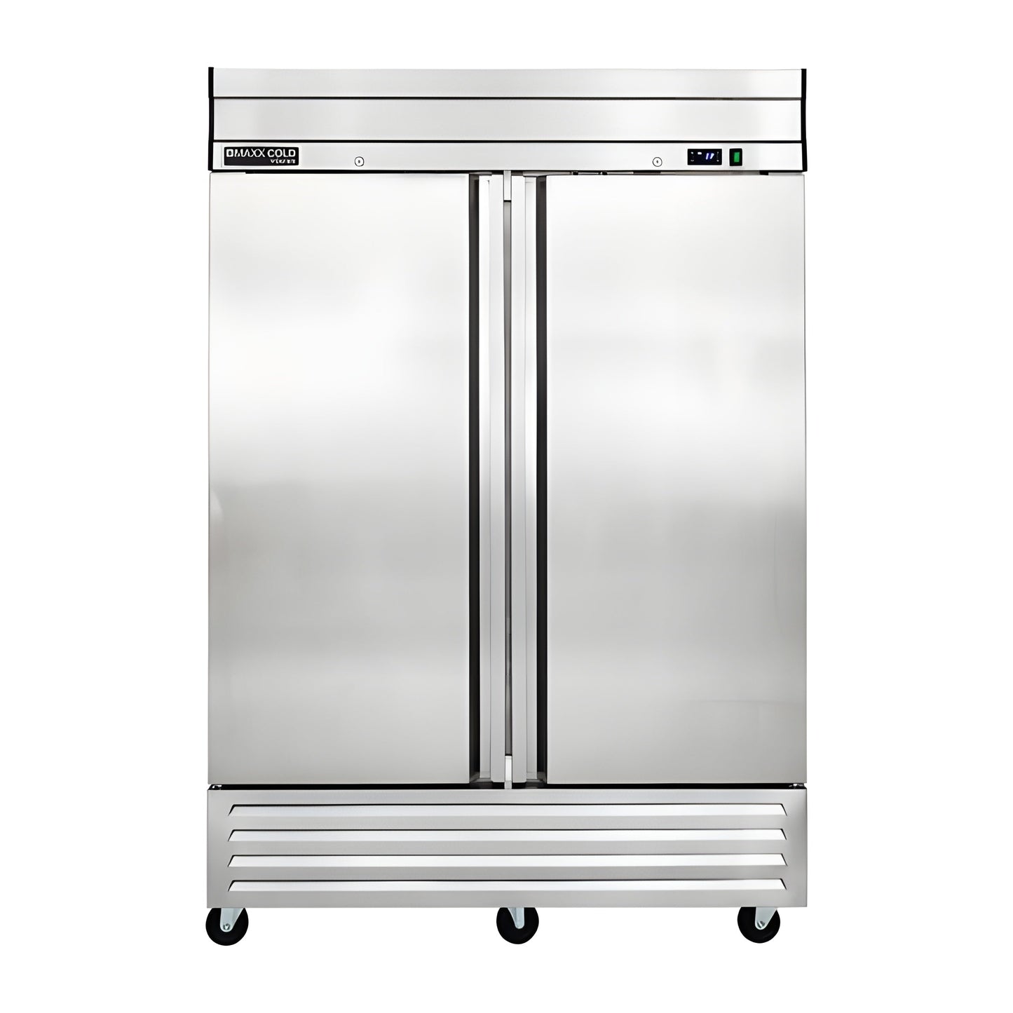 Maxx Cold V-Series 2 Door Reach-In Freezer, Bottom Mount, in Stainless Steel - MVF-49FDHC