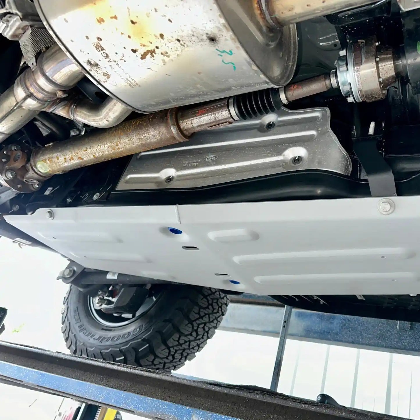 RIVAL Aluminum Gas Tank Skid Plate | 2024+ Ford Ranger Raptor - 2333.1889.1.6