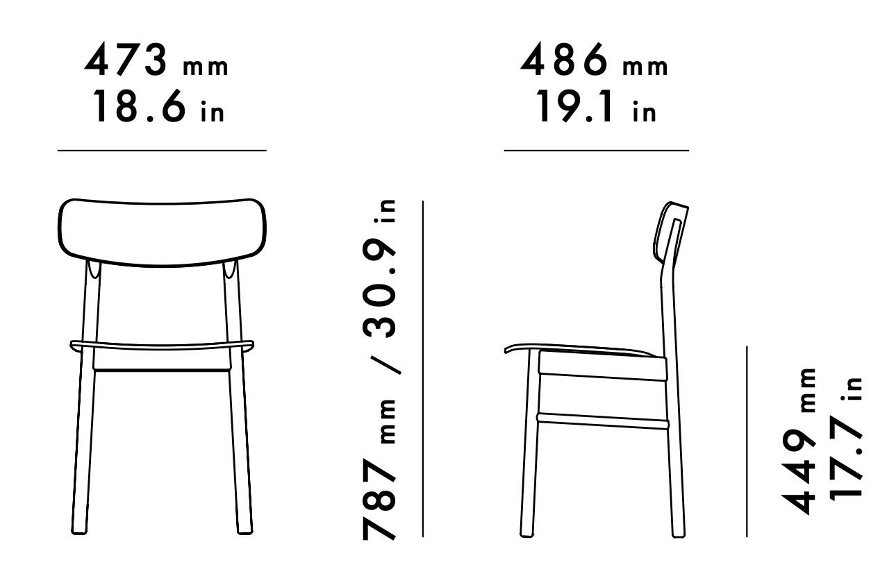 Woud Soma Dining Chair - 100021