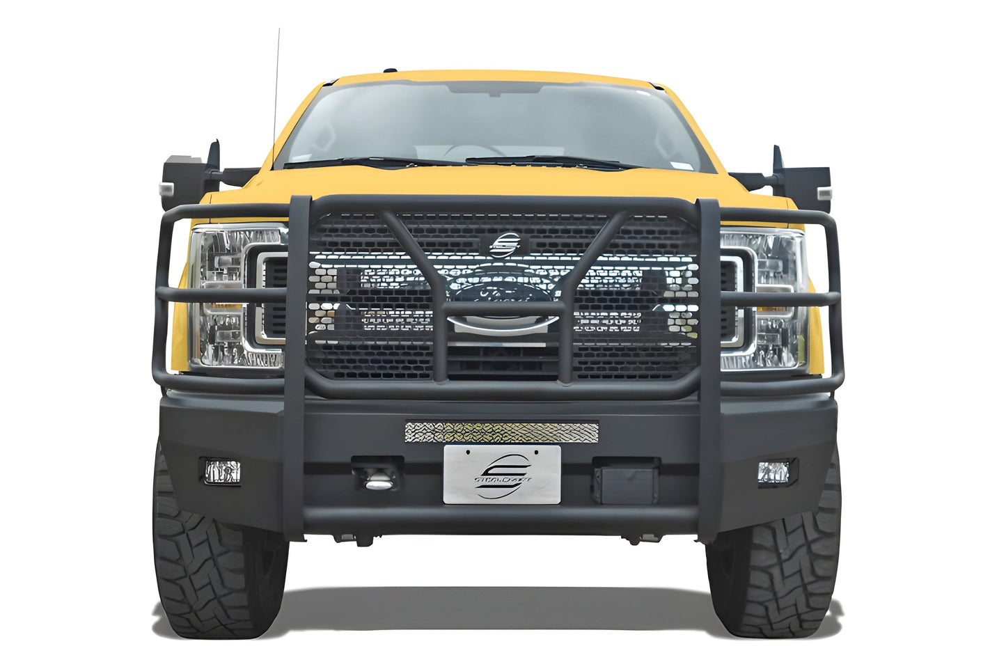 Steelcraft Elevation HD Front Bumper Ford F450/F550 Superduty 2017-2020 Supports Front Emblem Camera & Adaptive Cruise Control - 60-11380CC