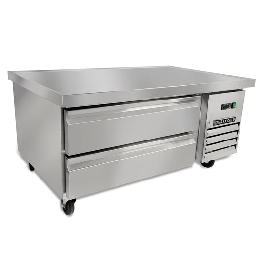 Maxx Cold Two-Drawer Refrigerated Chef Base, 50"W, 6.5 cu. ft. Storage Capacity, in Stainless Steel - MXCB48HC