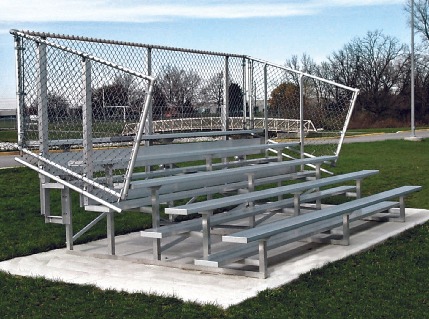 Trigon Sports 10 Row 27' Standard Aluminum Bleacher BL1027S - BL1027S