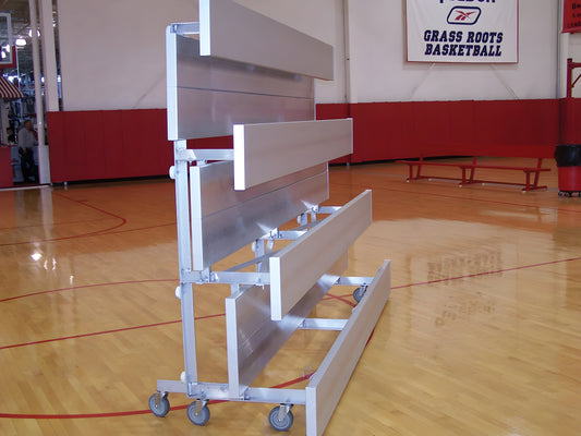 Trigon Sports 3 Row 7.5' Preferred Tip-n-Roll Bleacher - BL375TRD