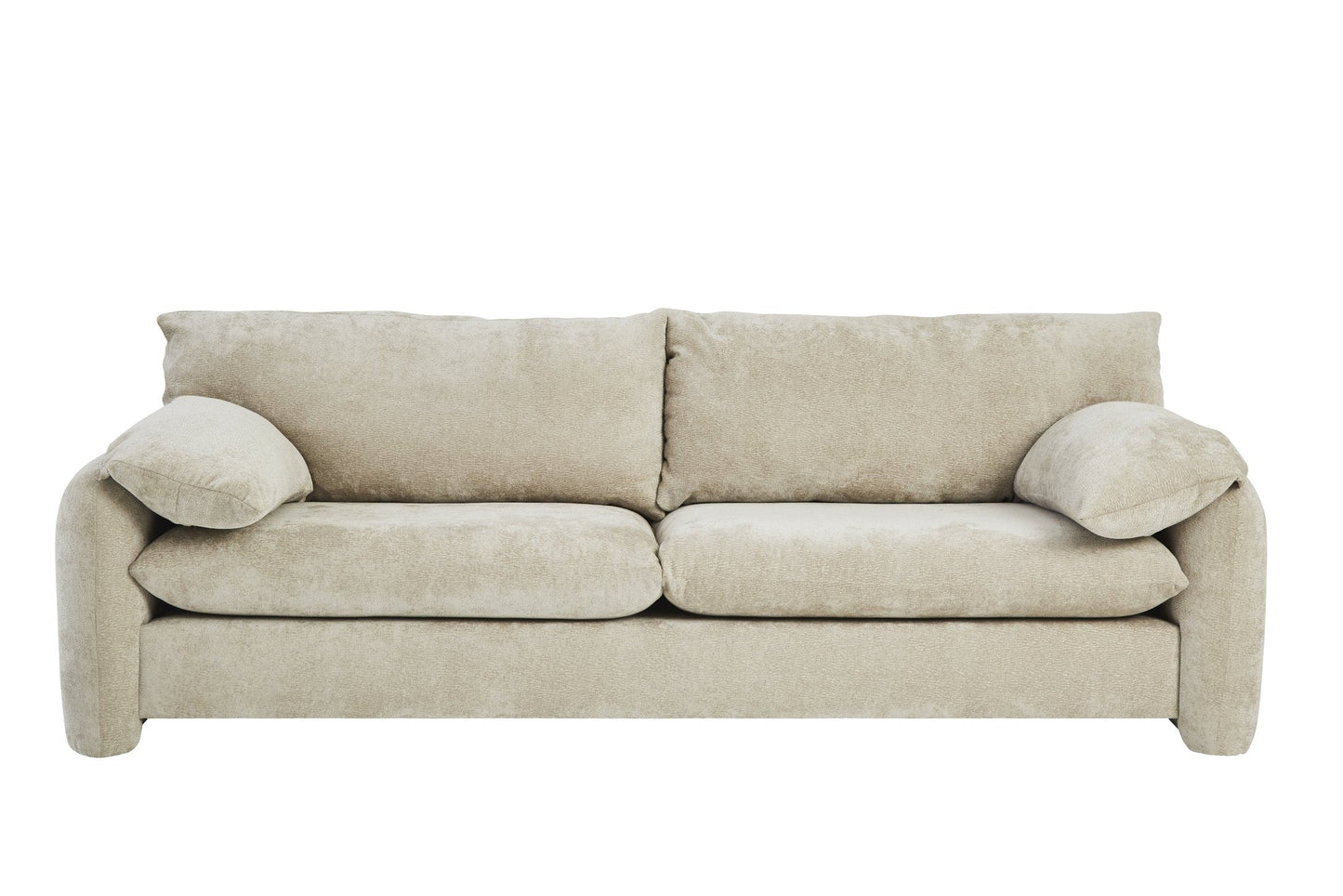 Modway Furniture Whistler Sofa - Contemporary Sand Upholstered Design with Removable Cushions & Pillow Top Arms
