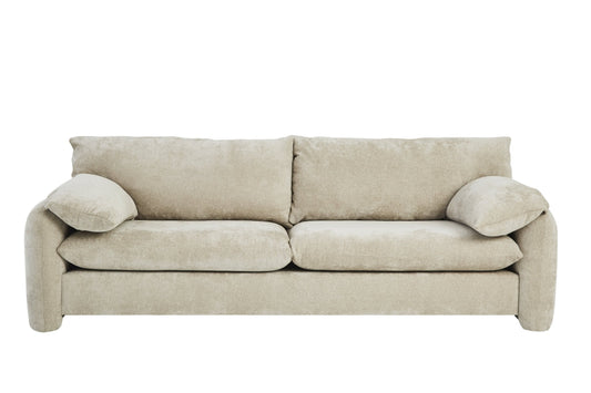 Modway Furniture Whistler Sofa - Contemporary Sand Upholstered Design with Removable Cushions & Pillow Top Arms