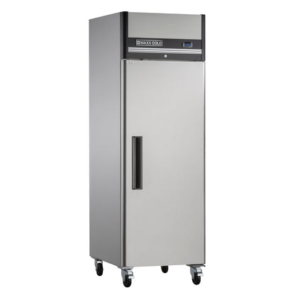 Maxx Cold Single Door Reach-in Freezer, Top Mount, 25.2"W, 19 cu. ft. Storage Capacity, in Stainless Steel - MXCF-19FDHC