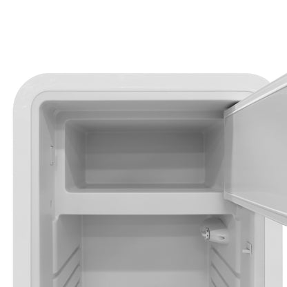 Vinotemp Retro Refrigerator, in White - BR-RETRO-01-W