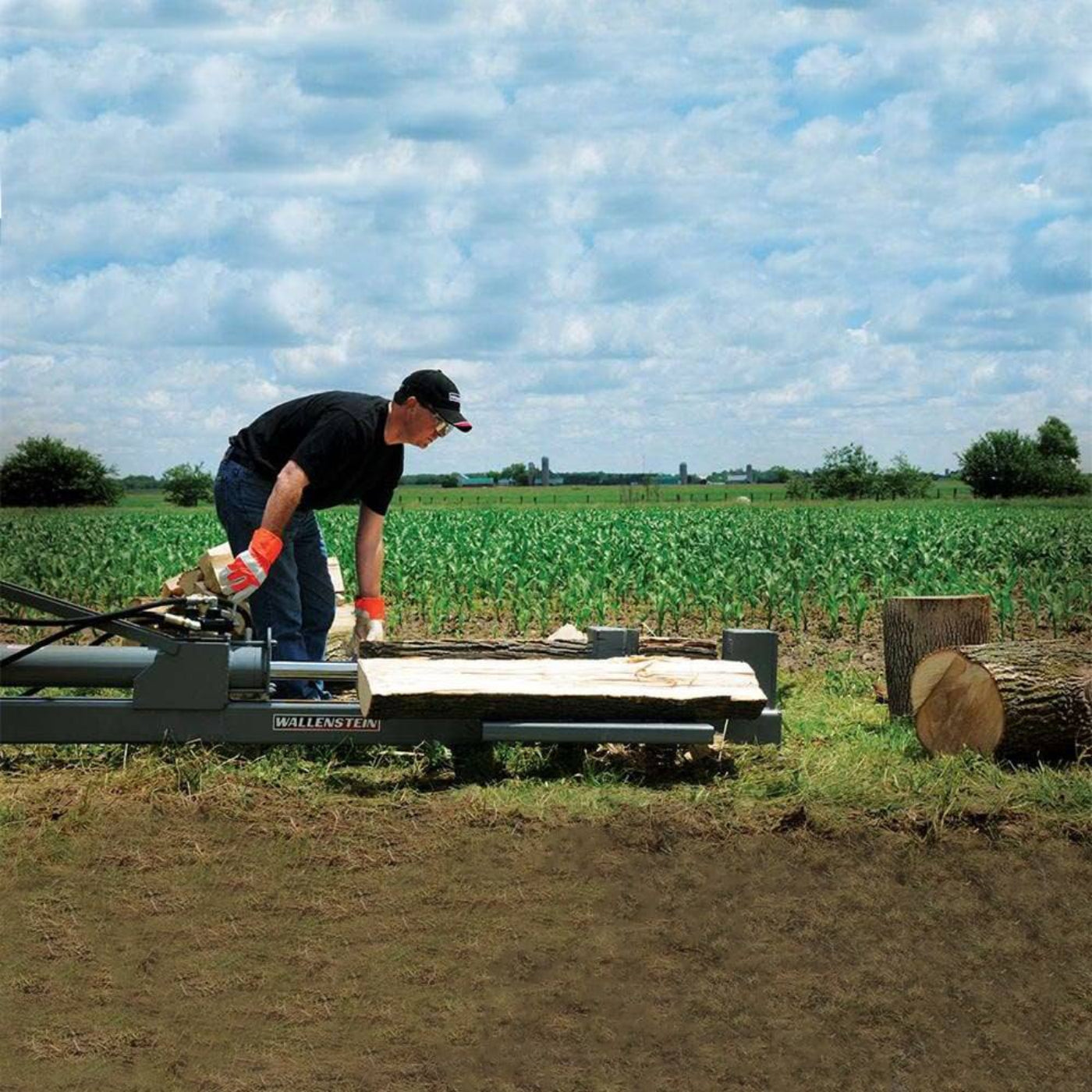 Wallenstein Hydraulic Log Splitter 20 Tons 10" Wedge - WX320