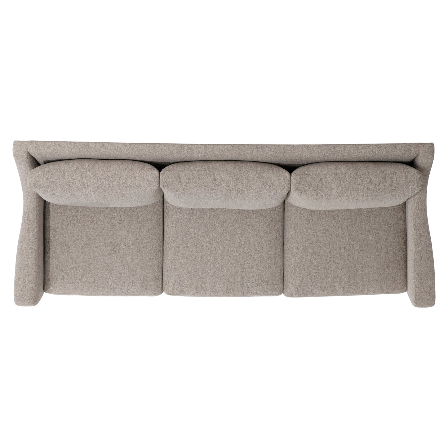 Modway Furniture Ventura Elegant Beige Fabric Sofa with Deep Seat Cushions & Contrasting Pillows