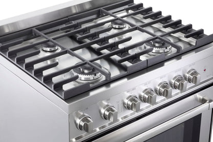 Verona - 30" Gas Range - 4 Burners - Stainless Steel, White, Matte Black - VEFSGG304NSS