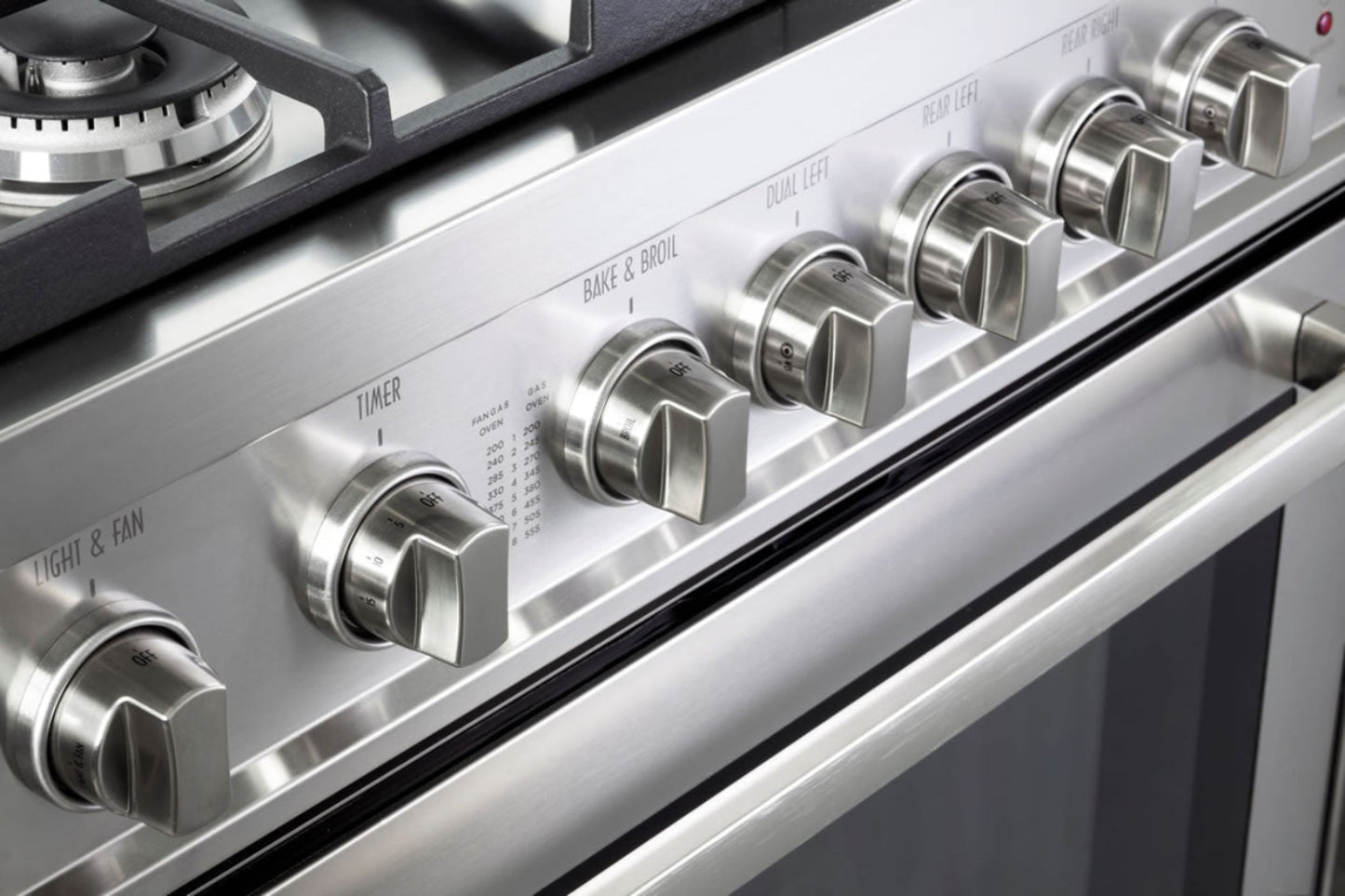 Verona - 30" Gas Range - 4 Burners - Stainless Steel, White, Matte Black - VEFSGG304NSS