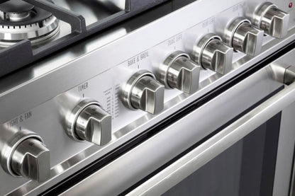 Verona - 30" Gas Range - 4 Burners - Stainless Steel, White, Matte Black - VEFSGG304NSS