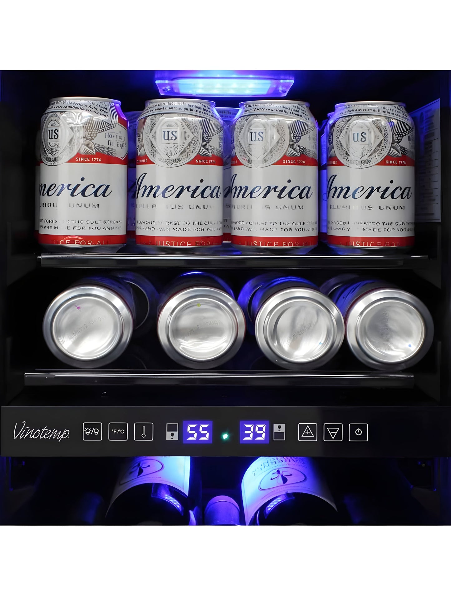 Vinotemp 15-Inch Outdoor Dual-Zone Wine & Beverage Cooler - VT-OUTDR15GD