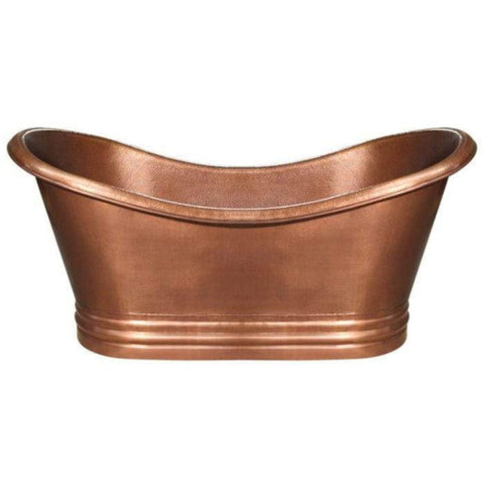Whitehaus Freestanding Copper Tub In Hammered Copper Or Bronze - WHCT-1001
