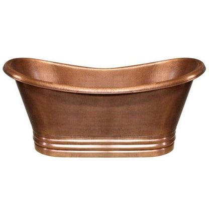 Whitehaus Handmade Double Ended Freestanding Copper Bathtub - WHCT-1003
