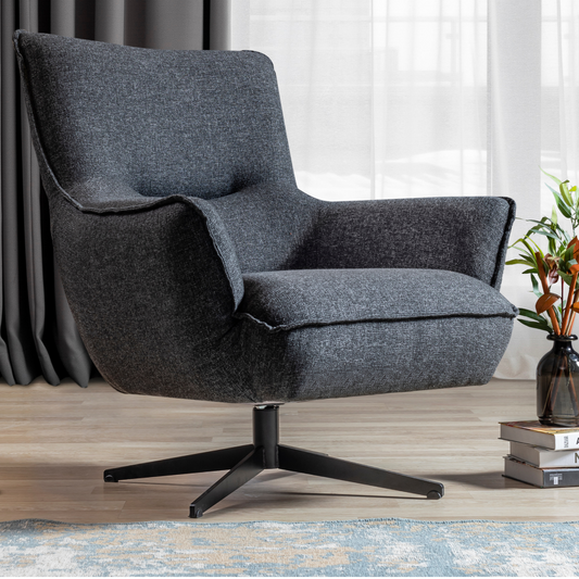 Whiteline Mods - Fatsa Swivel Chair CH1757F-D - CH1757F-DGRY