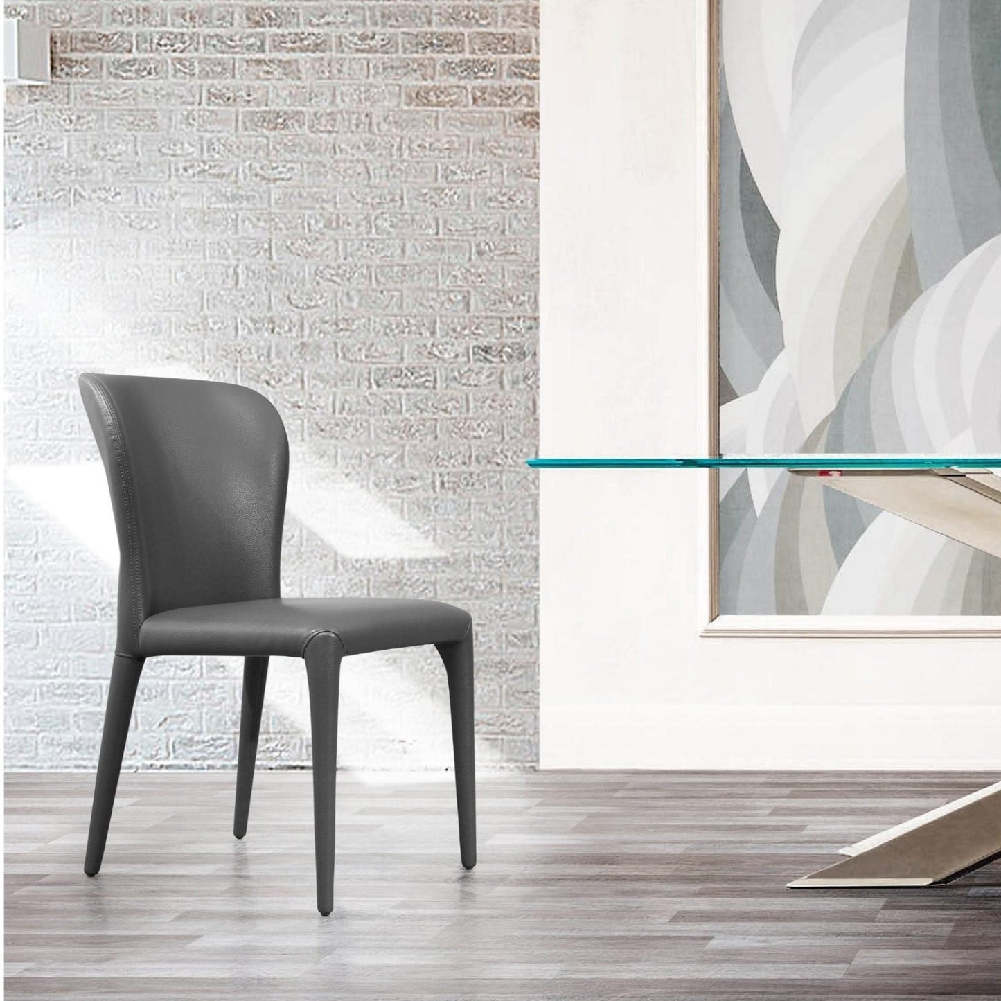 Whiteline Mods - Hazel Dining Chair DC1455 - DC1455-GRY