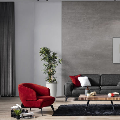 Whiteline Mods - Mersin Accent Chair CH1756F - CH1756F-RED