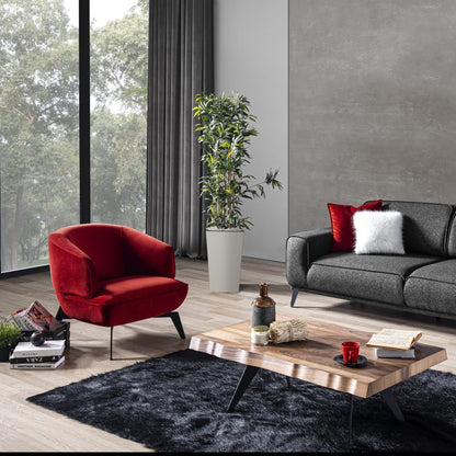 Whiteline Mods - Mersin Accent Chair CH1756F - CH1756F-RED