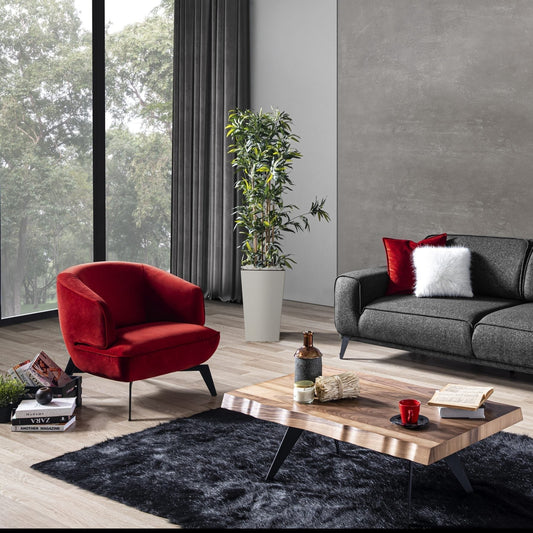 Whiteline Mods - Mersin Accent Chair CH1756F - CH1756F-RED