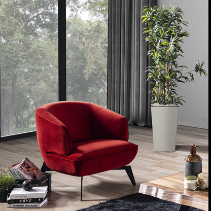 Whiteline Mods - Mersin Accent Chair CH1756F - CH1756F-RED