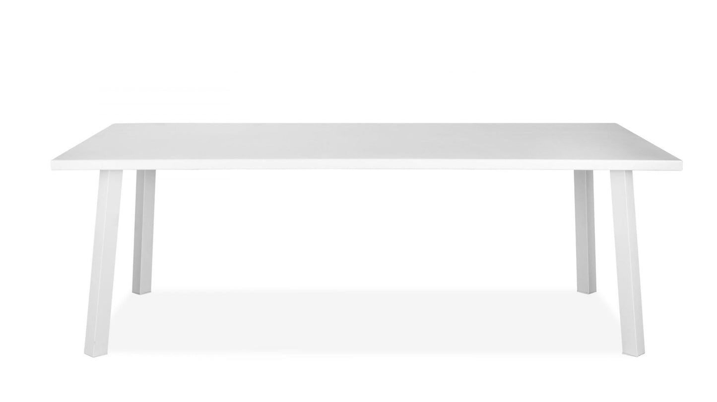 Whiteline Mods - Rio Outdoor Dining Table – Rectangle DT1593 - DT1593-WHT