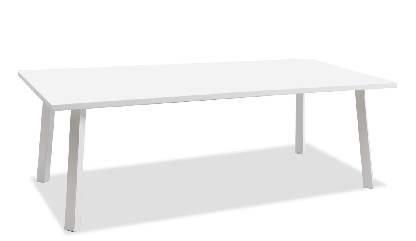 Whiteline Mods - Rio Outdoor Dining Table – Rectangle DT1593 - DT1593-WHT