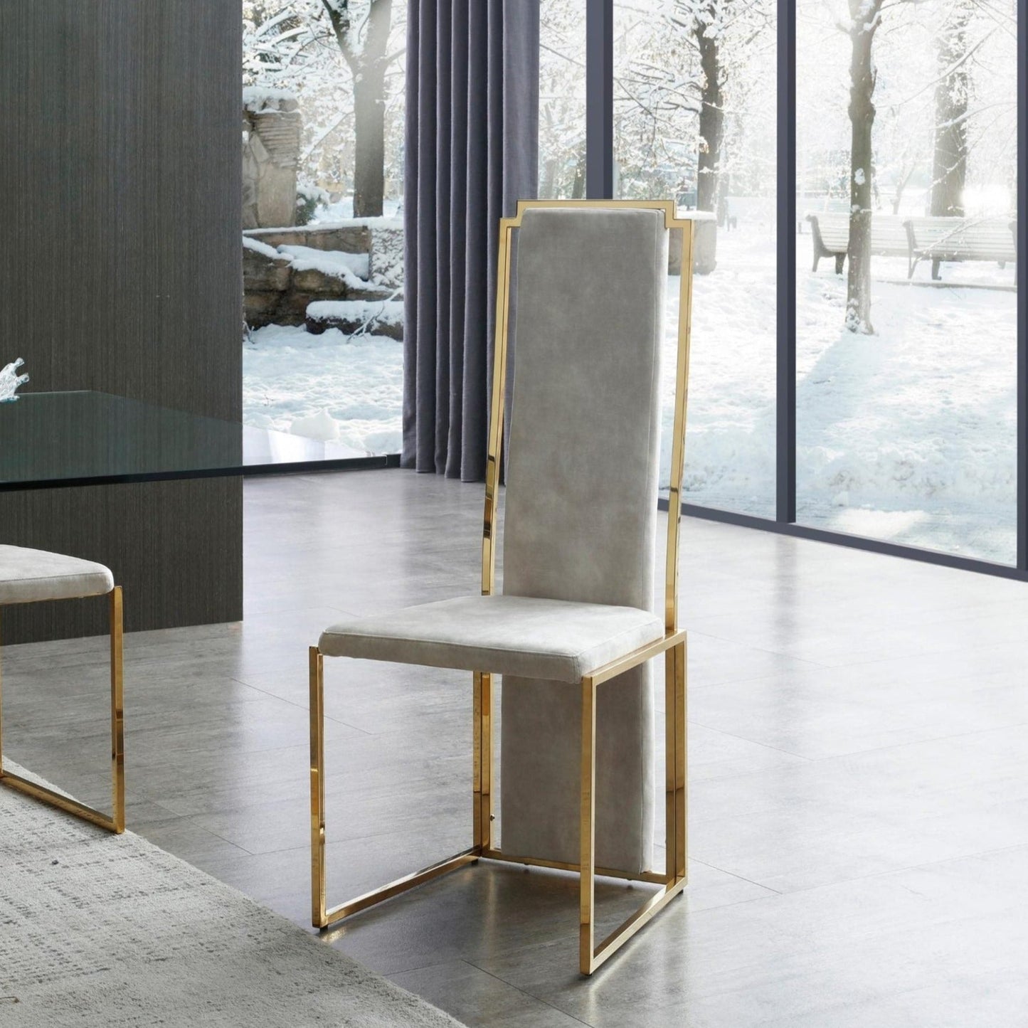 Whiteline Mods - Sumo Dining Chair DC1658F-BEI - DC1658F-BEI