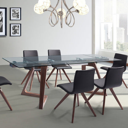 Whiteline Mods -   Walnut Walnut Delta Dining Table DT1276 - DT1276-WLT