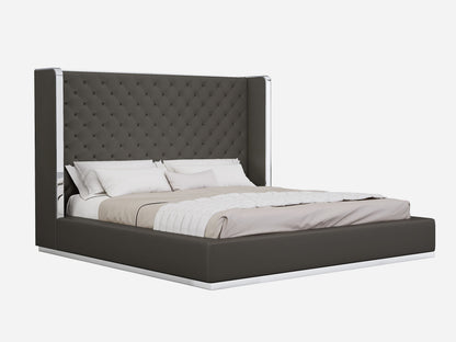 Whiteline Mods Abrazo King Bed BK1356P - BK1356P-BLK