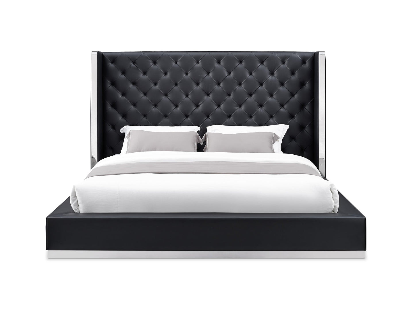 Whiteline Mods Abrazo King Bed BK1356P - BK1356P-BLK