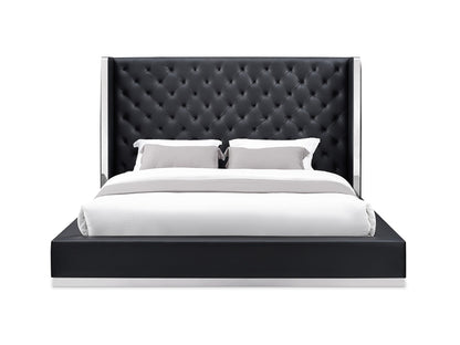 Whiteline Mods Abrazo King Bed BK1356P - BK1356P-BLK