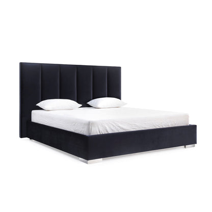 Whiteline Mods - Velvet Queen Bed BQ1655 - BQ1655-WHT