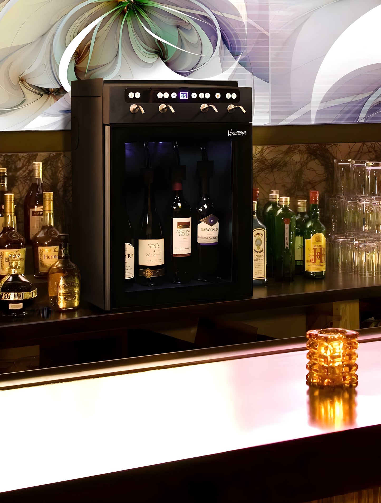 Vinotemp 4-Bottle Wine Dispenser - VT-WINEDISP4