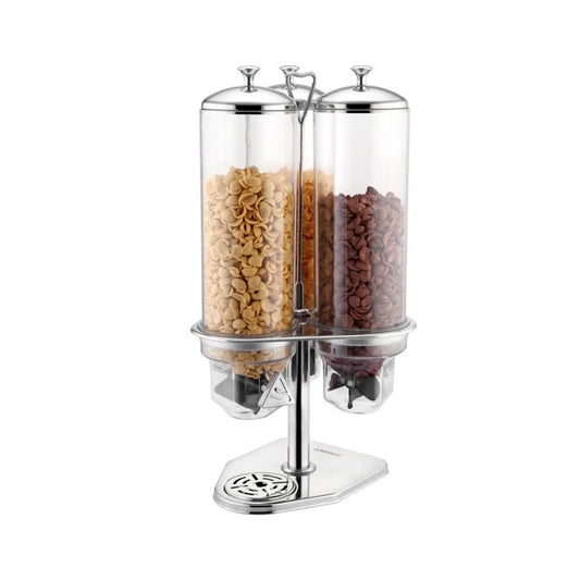 Wundermaxx Stainless Steel Triple Cereal Dispenser, 3 x 5 Liters - 920.158