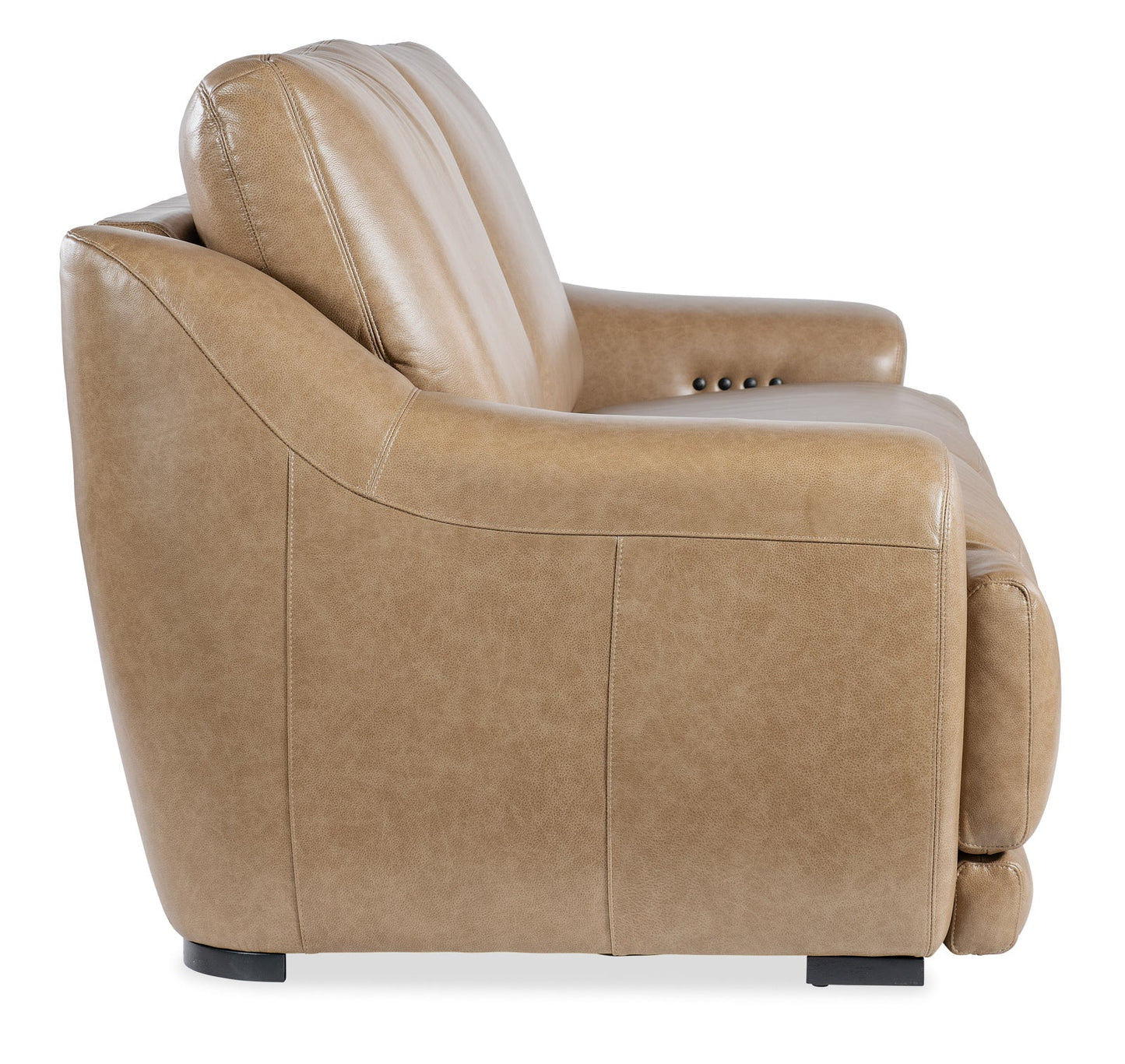 Modway Furniture Wayward Power Sofa - Luxurious Power Recline & Adjustable Headrest in Latte Leather for Relaxation