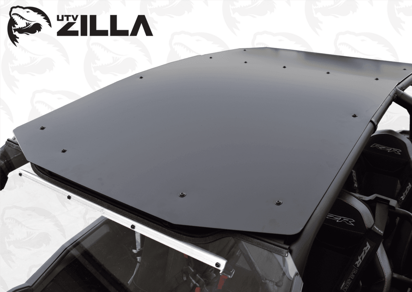 Polaris RZR Turbo S 4-Seat Black Aluminum Roof (2018+) - ZL-TURS-RF-4-AL-BLK