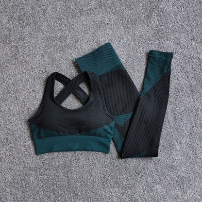 Female Sport Gym Suits Wear Running Clothes