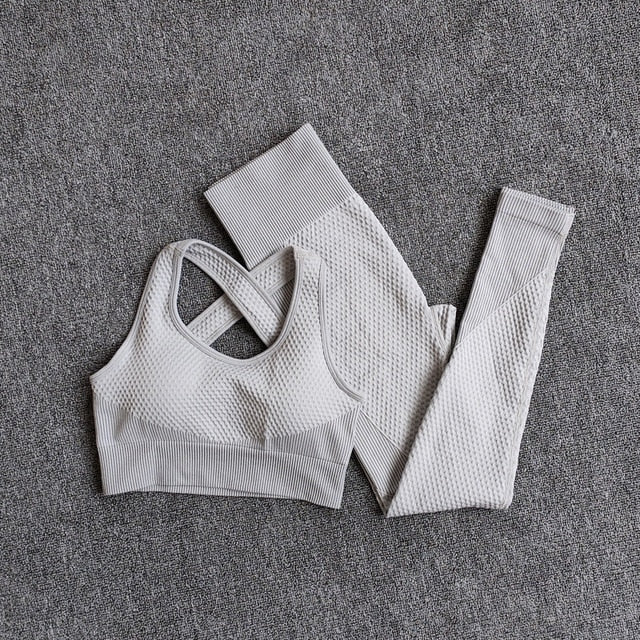 Female Sport Gym Suits Wear Running Clothes