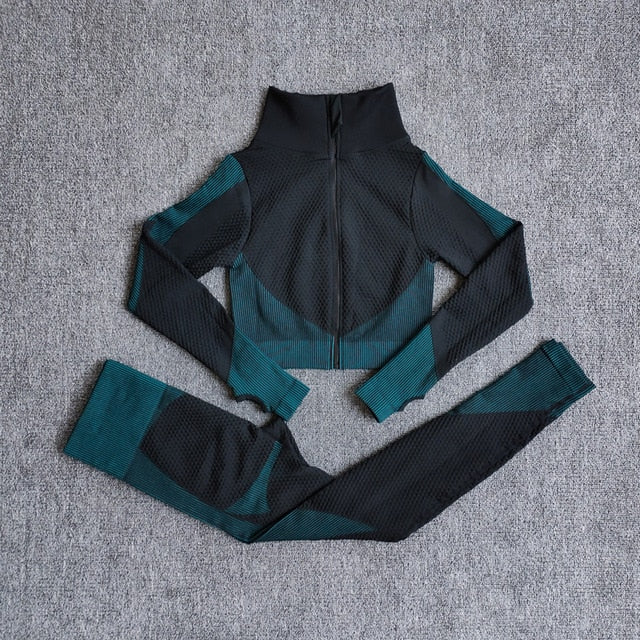 Female Sport Gym Suits Wear Running Clothes
