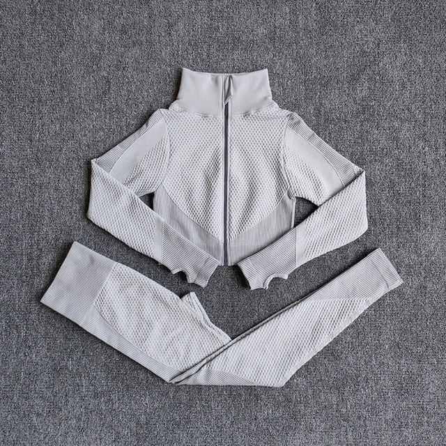 Female Sport Gym Suits Wear Running Clothes