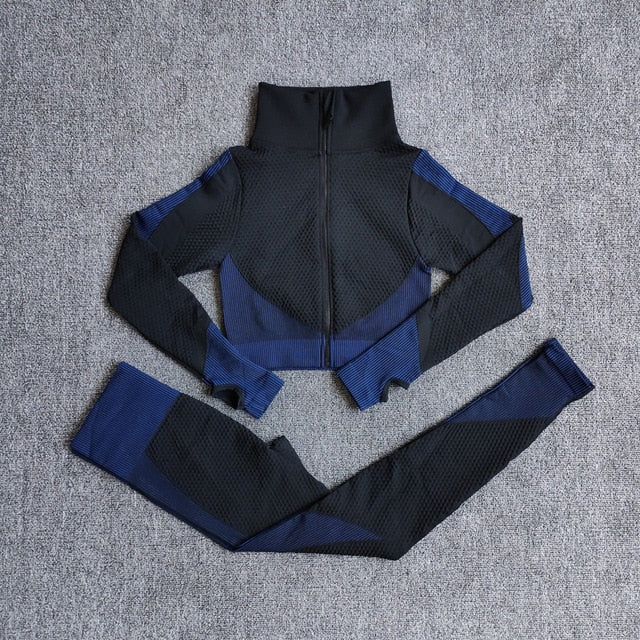 Female Sport Gym Suits Wear Running Clothes
