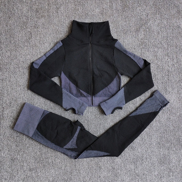 Female Sport Gym Suits Wear Running Clothes