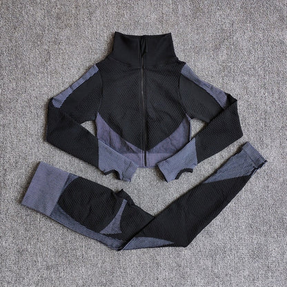 Female Sport Gym Suits Wear Running Clothes